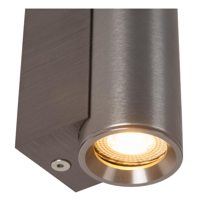 Lucide DUPLA - Wall spotlight / Wall light - 1xGU10 (MR11) - Grey iron